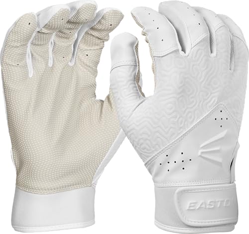 Easton | Fundamental 2.0 Series Fastpitch Softball Batting Gloves | Women's Medium | White/White - image 1