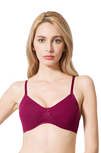 Image of Van Heusen Women's Everyday Cotton Bra|Medium Coverage|Non Padded|Non Wired|Seamless Moulded Cups|Anti Bacterial Tech| Keeps you Fresh|Sweat Absorbent|No Slip Soft Straps|Detachable Straps|Style 11001