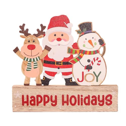 Decoraciones navideñas para mesa, decoraciones de escritorio de Navidad, decoraciones de mesa de Navidad, Papá Noel, alce