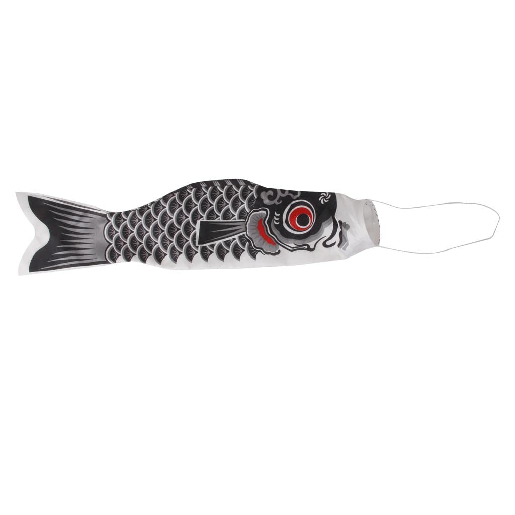 55-150Cm Various Japanese Windsock Carp Flag Koi Nobori Sailfish 100Cm Black-image-25