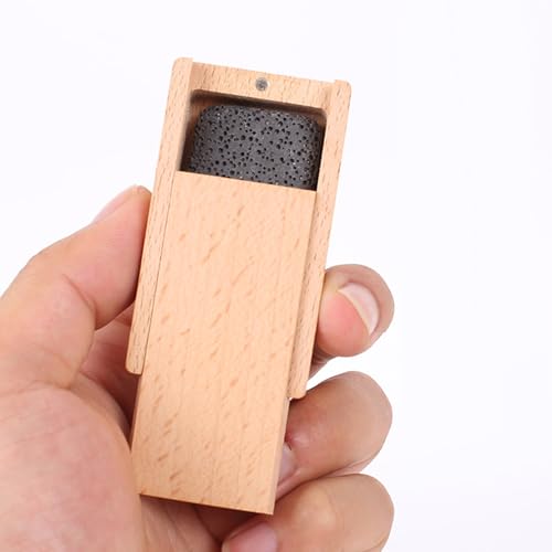 Difusor de aceites esenciales de madera con piedra portátil miniatura 4
