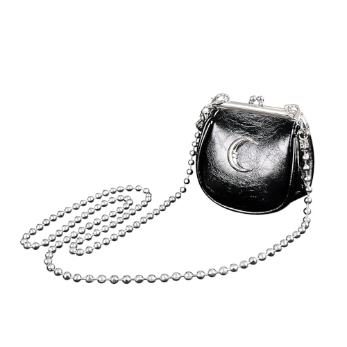 chushui Black Mini Kiss Lock Purse,Goth Women’S Small...