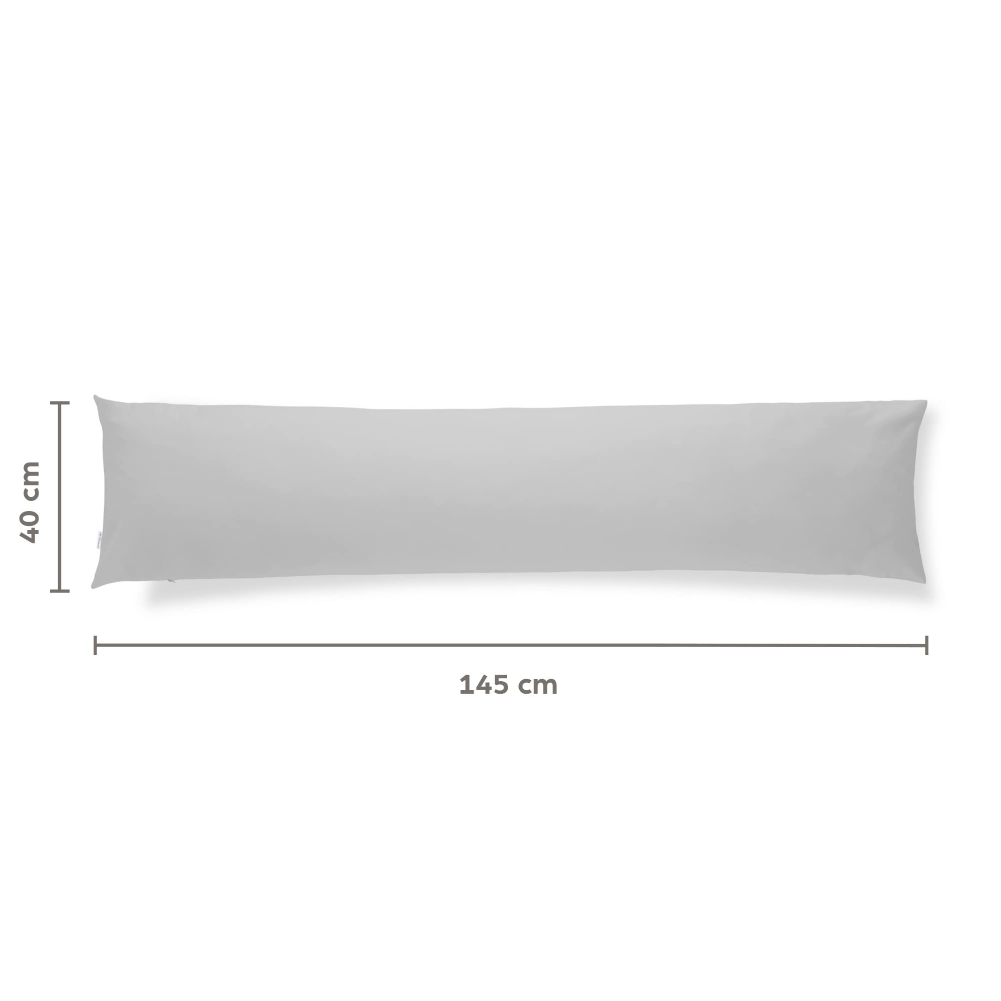 Flowen Federe Cuscini Letto Matrimoniale e Divano 40x145 Set 2 Copricuscini 100% Cotone Effetto Seta Tessuto Morbido Anallergico Antiacaro Traspirante Coppia Fodere Rettangolari Lavabili in Lavatrice