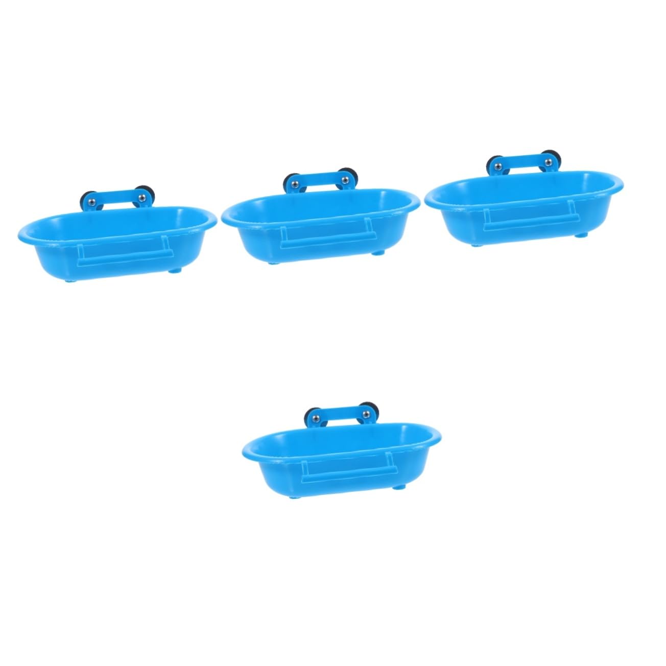 BESPORTBLE 4piezas Bañera De Aves Colgante para Jaula Accesorio Multifuncional De Baño para Periquitos y Aves Pequeñas Higiénica y Segura para Cuidado De Mascotas