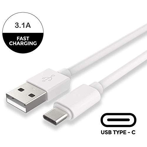Image of 5W to 18W Charger for Vivo Y21T / Y 21 T Charger Original Adapter Like Wall Charger | Mobile Charger | Fast Charger | Android USB Charger With 1 Meter USB Type C Charging Data Cable (3 Amp, TOC10, White)