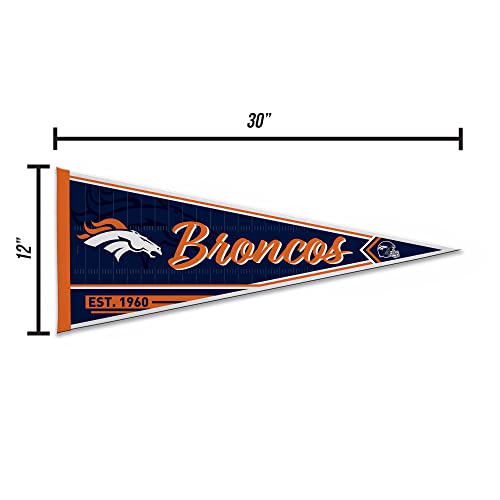 Image of Rico Industries NFL Football Classic 12 inch x 30 inch Felt Wall Decor Pennant - Great for Home /Bed Room /Man Cave Decor