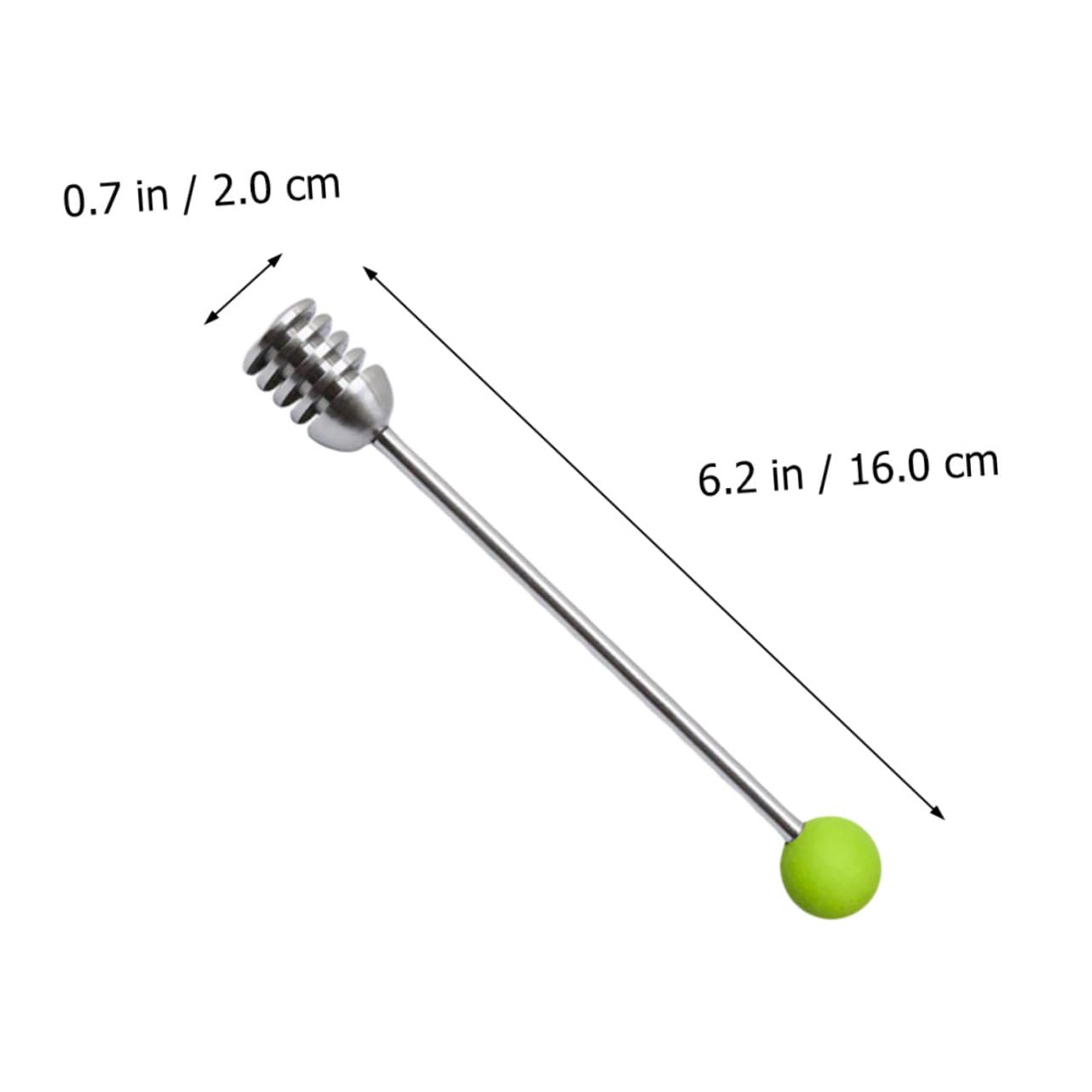 Cabilock Stainless Steel Honey Spoon Honey Stirring Stick Syrup Stir Sticks Easy to Use for Party Random