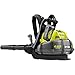 Ryobi RY40440 40 Volt 145 MPH 625 CFM Cordless Brushless Variable Speed Backpack Leaf Blower with Lithium-Ion Battery and Charge Kit