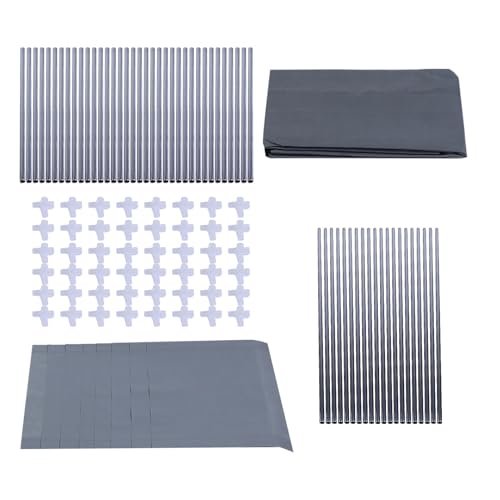 Perchero de metal Tnfeeon de 65 pulgadas con funda 4