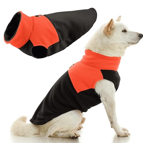 Gooby Fleece Vest - Medium, Black Two Tone - Soft, Warm, Lightwei...