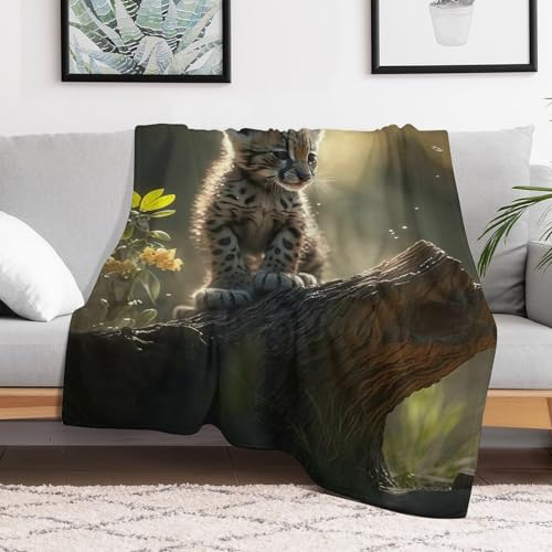Couverture léopard haut de gamme en flanelle douce pour grand sofa - 3