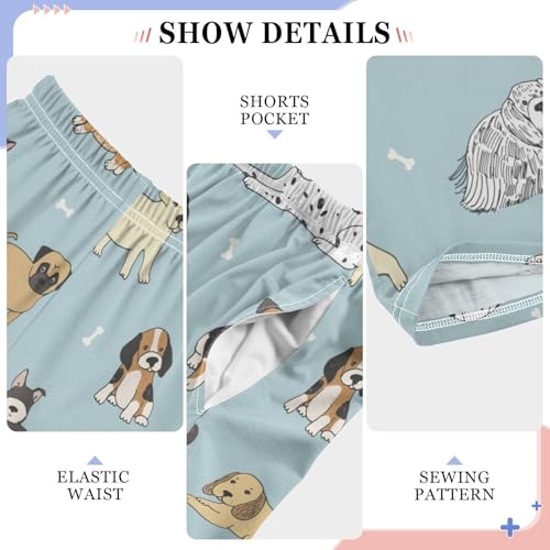 Boys' Pants Animal Dogs Cute Dachshund Long Bottoms Jogger Pants Elastic Waist Trousers with Pockets S-XL4