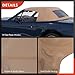 A-Premium Tan Convertible Soft Top Compatible with Mazda Miata 1990-1997, Miata 1999-2005, Convertible, Glass Window