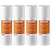 iSpring 50 micron 10"x2.5" Universal Sediment Filter Cartridges, Multi-layer, 4-pack