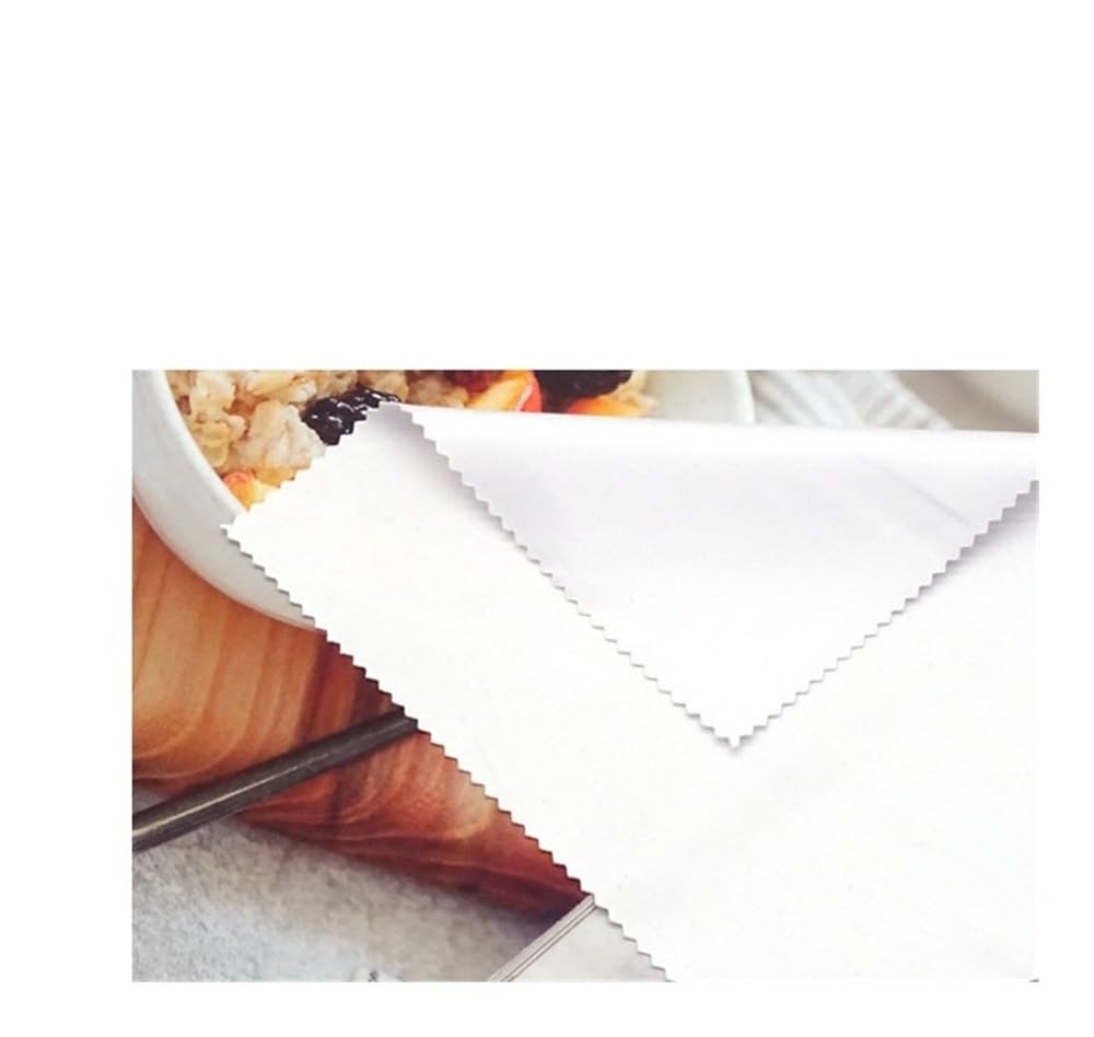 Brillenreinigungstuch, 230 g/m², Nadel, 1 Brillenlinse, Mikrofaser-Reinigungstuch, 15 x 15 cm, 17 x 14 cm, bunt, Grau, Weiß, Schwarz (Weiß, 15 x 15 cm), 100 Stück