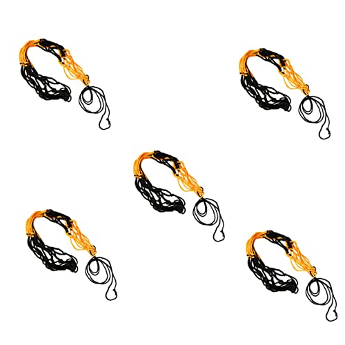VICASKY 5Pcs Multi Function Net Bags for Sports Balls Durable Wear Resistant Basketball Football Soccer Storage for School Training Use
