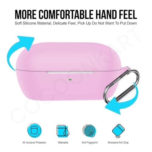 Image of Soft Silicone Case Cover for Sonyy WF-C710N | C710NSA -Pink
