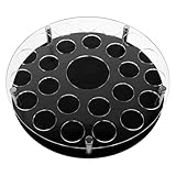 JECOMPRIS Soporte para Vasos de Shot Acrílico Transparente Base Pesada Organizador Compacto para Copas de Vino Bares Fiestas y Hogar