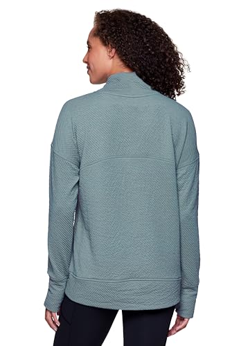 Image of RBX Active Women's Ultra Soft Quilted Cowl Neck Pullover Sweatshirt