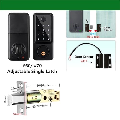 Serrure Connectée à Empreinte Digitale et Télécommande - Verrou Automatique - 3
