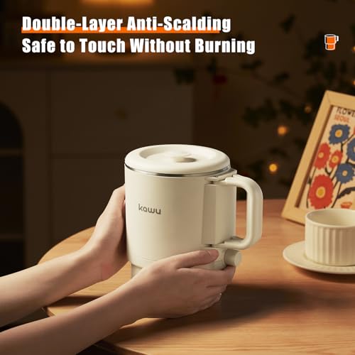 Tetera eléctrica plegable Kawu 0.9 Qt portátil para viaje miniatura 3