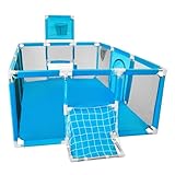 Cercado Grande Infantil Chiqueirinho Portátil Para Bebê Criança (Azul)