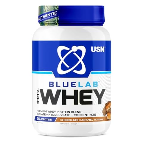 USN Blue Lab Whey Protein Powder Chocolate Caramel Cover