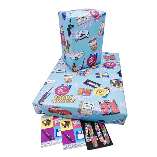40th Birthday Wrapping Paper Fourtieth 40th Birthday 40th Gift Wrap