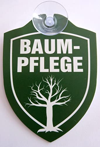 Schild mit Saugnapf Baumpflege Garten- und Landschaftsbau GALA Gartenbau Auto Windschutzscheibe