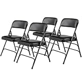 National Public Seating NPS Silla Plegable de Vinilo Acolchado Triple, 17 3/4" H x 16" W x 16" D