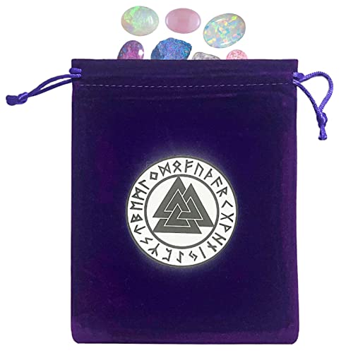 Saco de dados de veludo roxo - Saco de armazenamento de veludo de cartão de tarô - Saco de cartão de