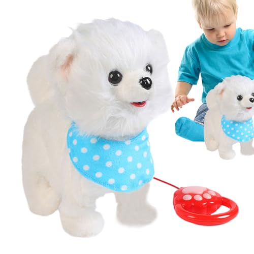 Genérico Perrito Juguete Andante | Peluche Interactivo para Niños Y Niñas Que Camina - Muñeco Interactivo De Acompañamiento para Niños Y Niñas, Decoración Hogar Divertida Y Tierna