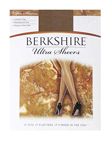Berkshire Women\'s Ultra Sheer Control Top Pantyhose 4419 - Reinforced Toe, Utopia, 2 Plus