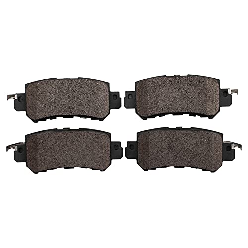 Image of TRQ Rear Brake Pad and Rotor Set Semi Metallic Coated Rotors Calipers | For 2013-2015 Mazda CX-5