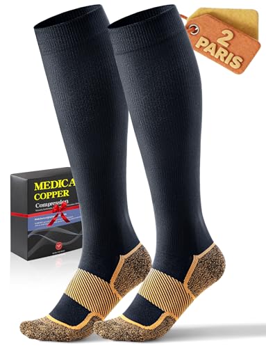 BBFREY 20-30 mmHg Copper Compression Socks