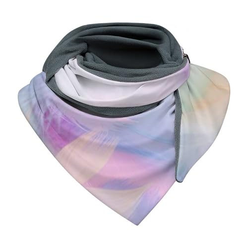 Hiseng Bufanda Mujer Invierno Triangular, Estilo Sencillo Shawls Triangular Bufandas Mujer, Suave y Cómodo Chal Cálido Gruesa Pañuelos Otoño Invierno Scarf Manta (Pluma,155x70cm)