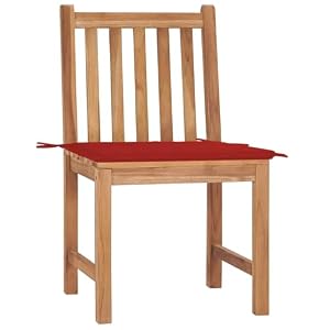 SKM SKM Gartenstühle 2 STK. mit Kissen Massivholz Teak, Weight: 16.64 kg, 3062922
