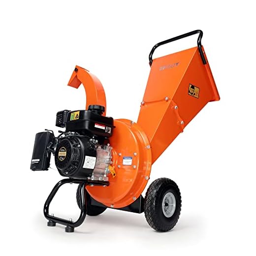 EFCUT C30 Wood Chipper Shredder Mulcher 7 HP 212cc Heavy Duty Engine Gas Powered 3 inch Max Wood Diameter Capacity Reduction Rate 20:1 3-Year Warranty, EPA/CARB Certified