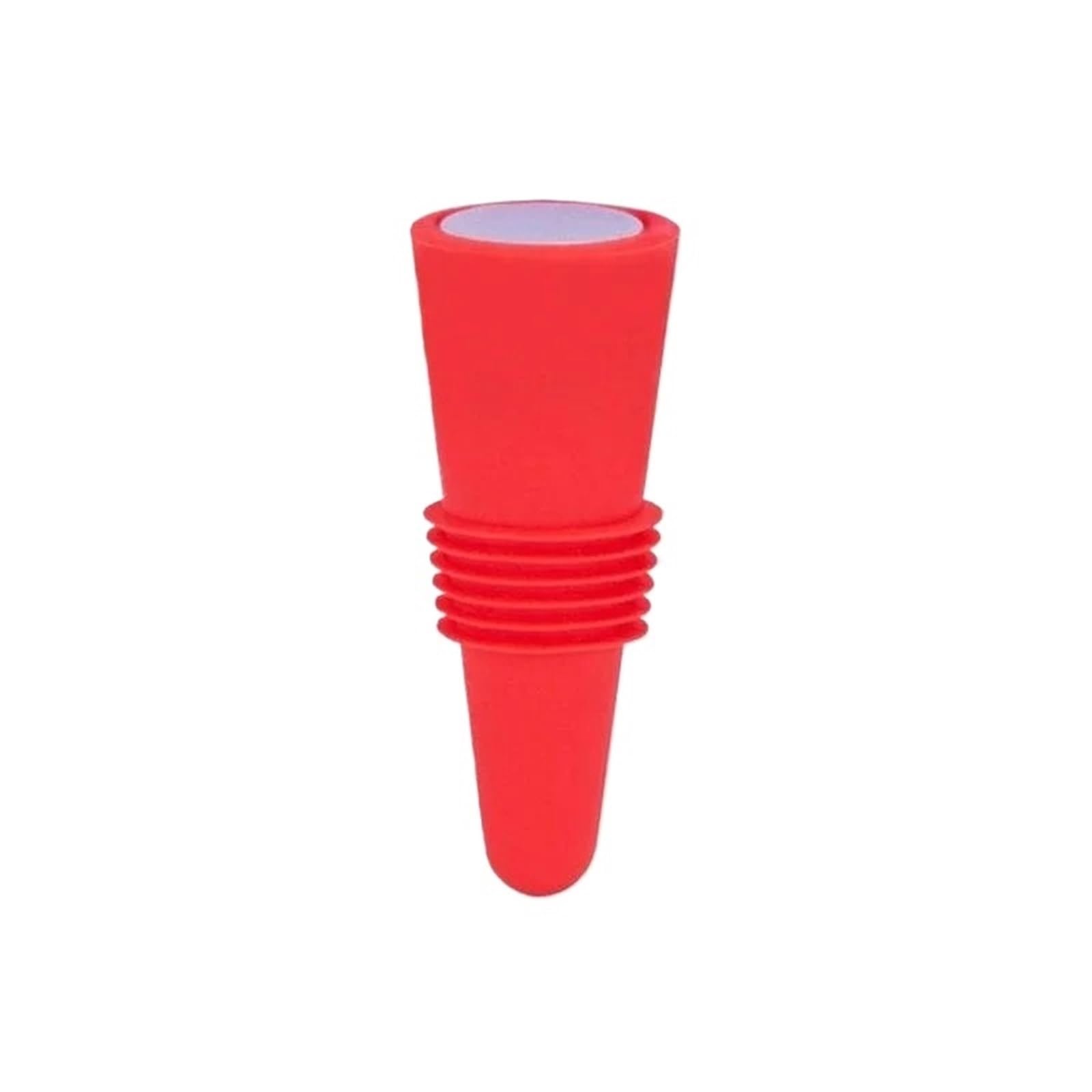 Ensemble de Bouchons Bouteilles vin et Boissons, 10 pièces, Anti-Fuite, scellage for Champagne, Bouchon économiseur en liège réutilisable pour Les Fêtes Et Les Réunions(Red)