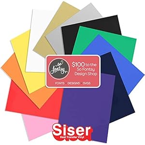 Siser EasyWeed HTV Blätter, 30,5 x 38,1 cm, 12 Stück