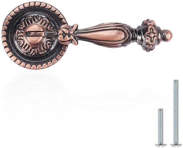 Probrico Tiradores de cajón de un solo agujero, tiradores de estilo vintage para puertas de gabinetes de cocina, cajones de tocador y armarios,