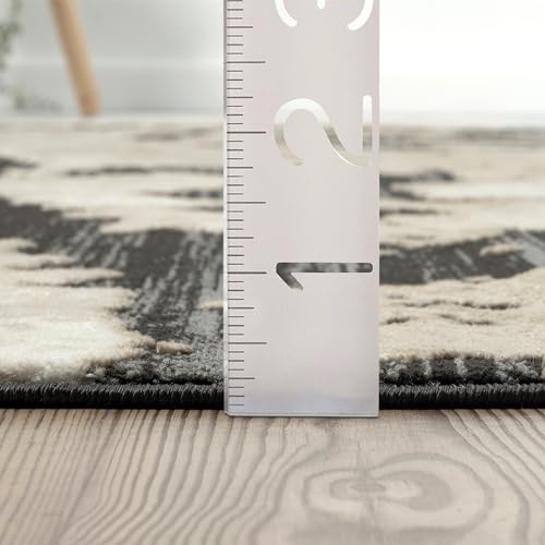 Tapete decorativo Abani 6' x 9' gris miniatura 2