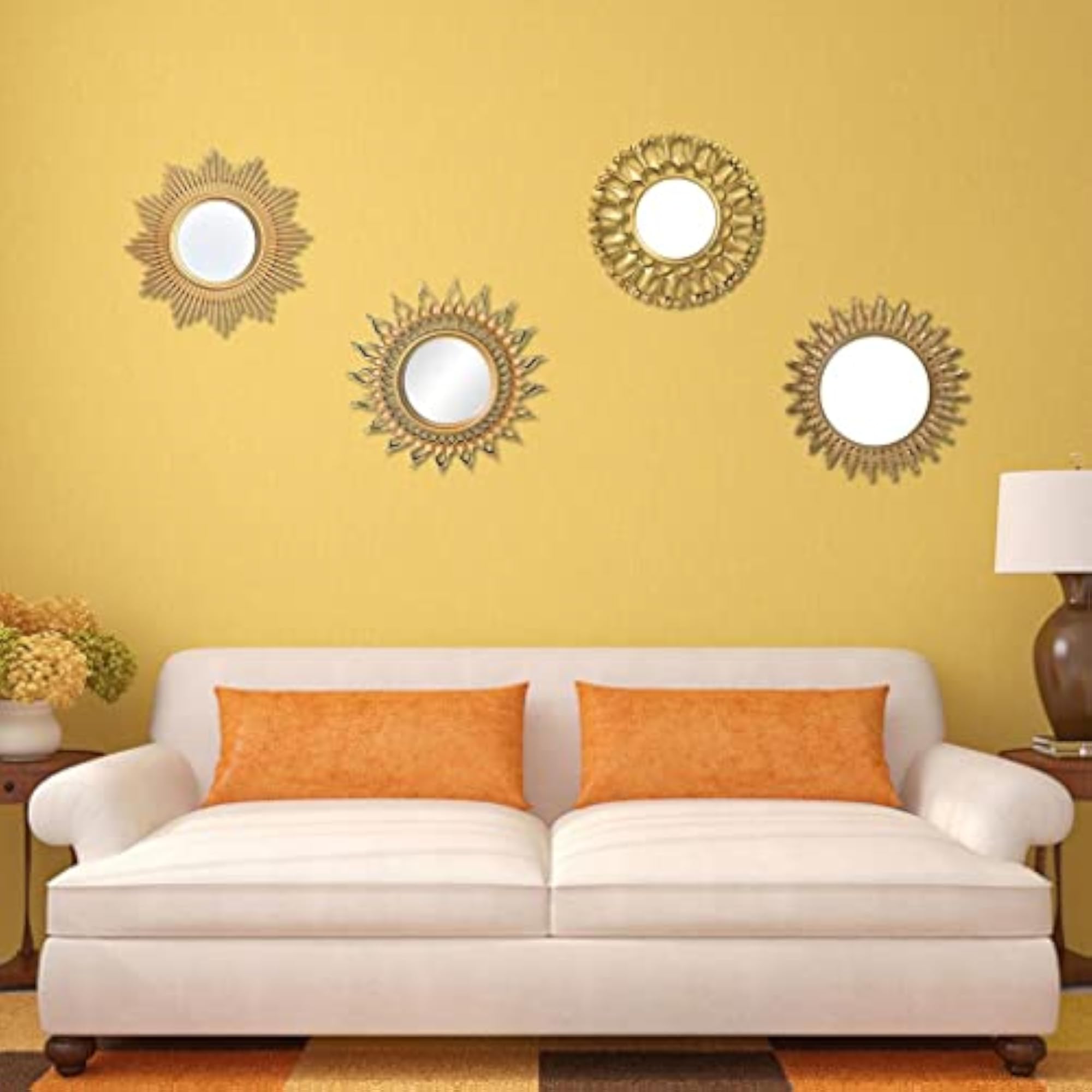 Nordic Wall Mirror, Gold Frame Small Decor