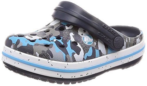 crocs blue camo