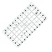 Headley Tools Quilting Ruler, Sewing Ruler (6.5"x 12"), Acrylic Quilters Ruler with Double Colored Grid Marking Lines for Easy Precision Cutting, Quilting, Crafting, and Fabric Measurement, Blue