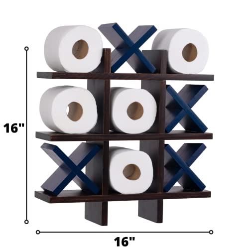 Avocrafts Toilet Paper Holder Tic Tac Toe Design, Bathroom Toilet Paper Storage, Wall Mounted Toilet Paper Holder #TOP3