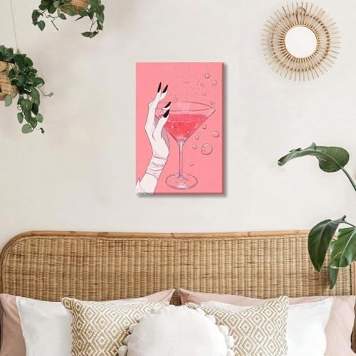 Affiche cocktail vin rouge 70x100cm pour habiller un grand mur vide