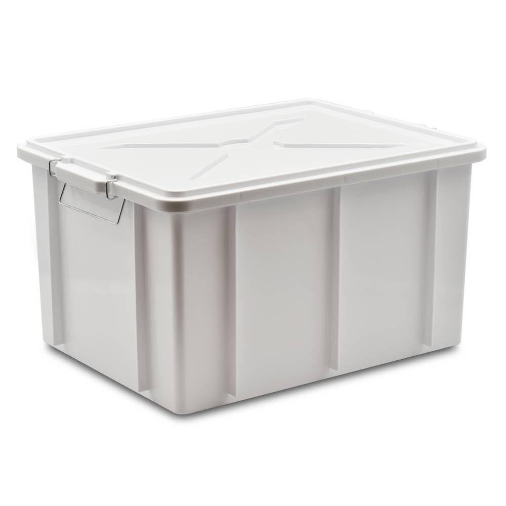 Cassetta in plastica con Coperchio cm 45x35x25(h.)