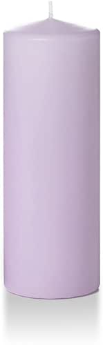 yummi 3" x 8" Lavender Round Pillar Candles - 3