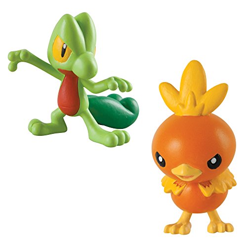 Pokémon 2 Pack Small Figures, Treecko And Torchic